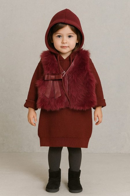 طقم بناتي صوف