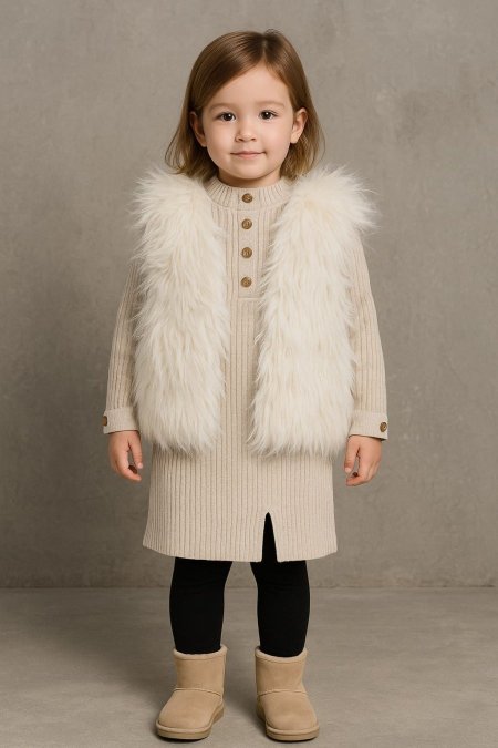 طقم بناتي صوف