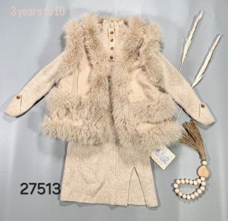 فستان بناتي صوف